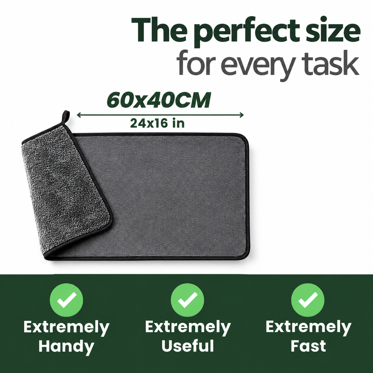 BeaverCloth XXL (60x40cm | 24x16") – Streak-Free Cleaning With Just Water